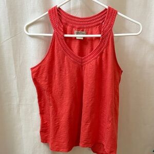 Lucky Brand Coral Tank Top